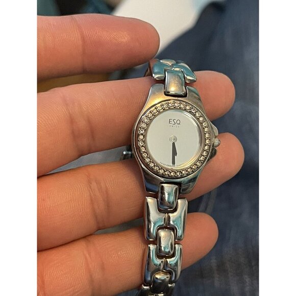 Movado‎ Accessories | Esq Swiss By Movado Quartz Watch | Color: Silve - Picture 3 of 10